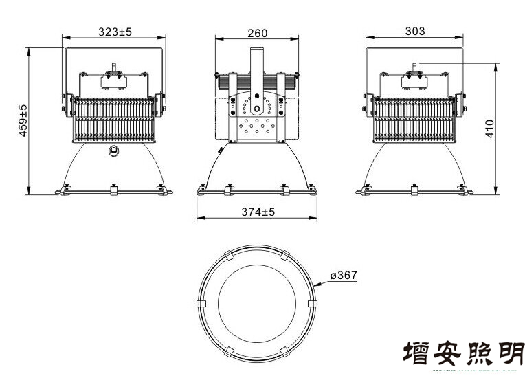 高檔高端SWK205-100w高效LED工礦燈，LED工廠燈廠家直銷，LED節(jié)能燈體育場館